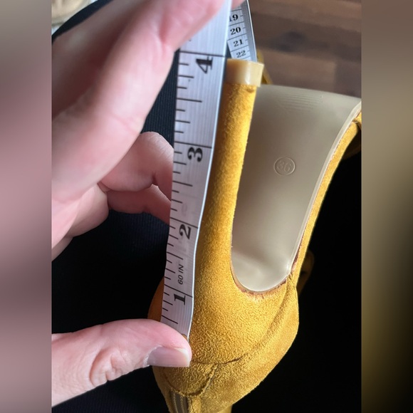 💛 Fringed Mustard Yellow Women’s Stiletto Heels 💛 - Picture 11 of 11